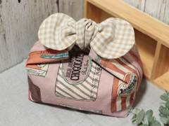 핸드메이드 도시락 주머니 겸 다용도 파우치