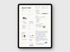 아이패드 굿노트 속지, Daily Pad