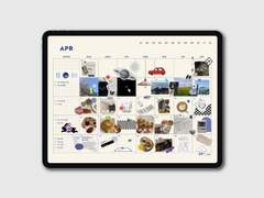 아이패드 굿노트 속지, Monthly Pad