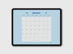 아이패드 굿노트 속지, 2024년 1월 먼슬리 무료 공유