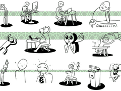 [100p] 현대인의 바른자세 스티커 도안 판매