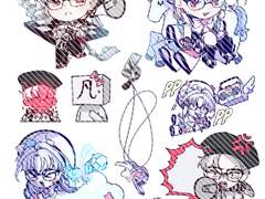 [유료] 쿠사나기 리카이 스티커 도안 배포