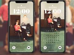 왕왕즈 돌잔치 기념 24년 2월 달력 배경