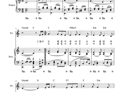 [사호 평온자의 전자 악보][3단]여름 밤(동요) *멤버십 전용/멤버십 비가입자 열람 불가