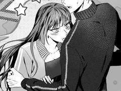 2인 반신 흑백 일러스트 커미션