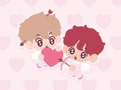 마크 해찬 발렌타인 버블 배경화면 공유