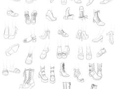 그림공부 신발그리기