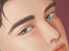 실사 그리기 30: 목만 돌린 구도