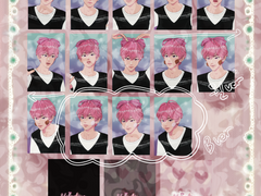 플레이브 발렌타인데이 포토카드 도안 공유_밤비A