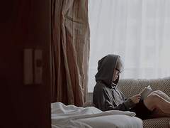 비가 오는 날 남자친구 집앞에서 쭈그려 앉아 있었을때