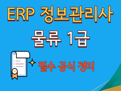 ERP 정보관리사 물류 1급 : 기업 경쟁력을 높이는 필수 자격증