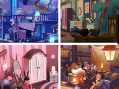 당신의 캐릭터를 위한 공간 일러스트 커미션