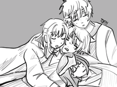 양이즈 낙서만화+아기 긴토키 낙서