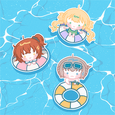 리퀘스트-[인당0.2] 바다에 놀러가자!!