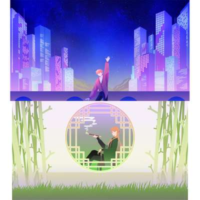 리퀘스트-샘플가 할인 배경 위주 무테 커미션