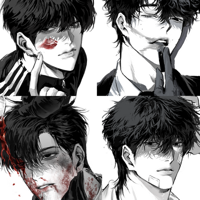 리퀘스트-만원 흑백커미션