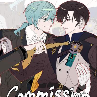 리퀘스트-페어 전용 커미션 깔끔선화+밑색 타입 (8/30까지 할인중!)