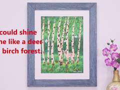 자작나무 숲의 사슴처럼 홀로 빛날 수 있다면... 초등학생도 따라 할 수 있는 아크릴페인팅 꿀팁