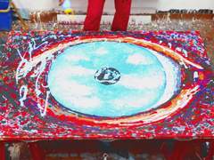 잭슨 폴록을 오마주하다! 추상표현주의 액션페인팅